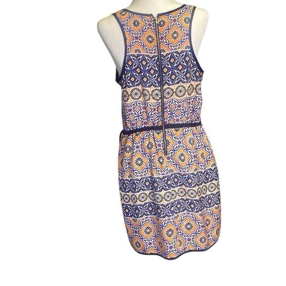 Bar III Women’s Tank Dress Faux Wrap Geo Print Blue Orange Size Large - Picture 5 of 7